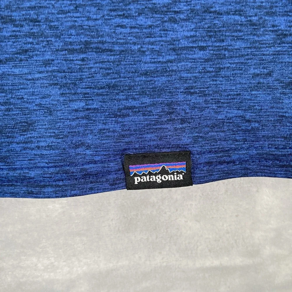 Patagonia T-Shirt Mens Small Capilene Cool Daily Performance Tee Athletic Blue
